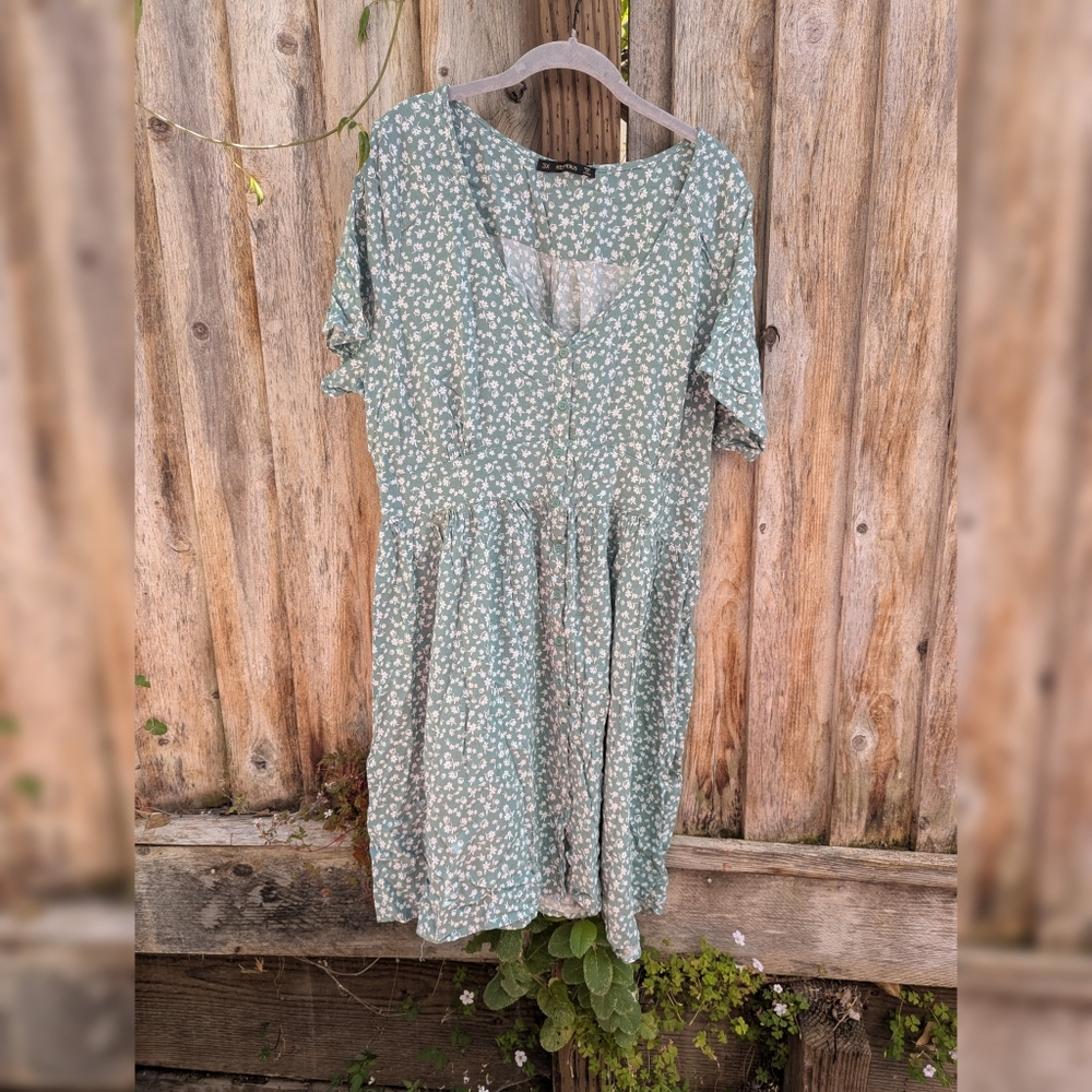 Green Babydoll Dress